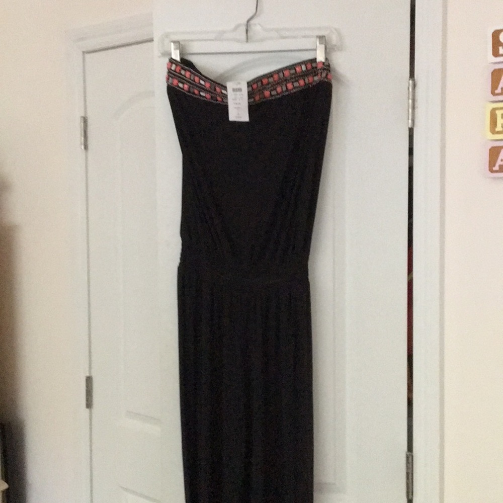 Cache pant suit one piece strapless.